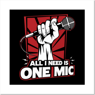 One Mic Posters and Art